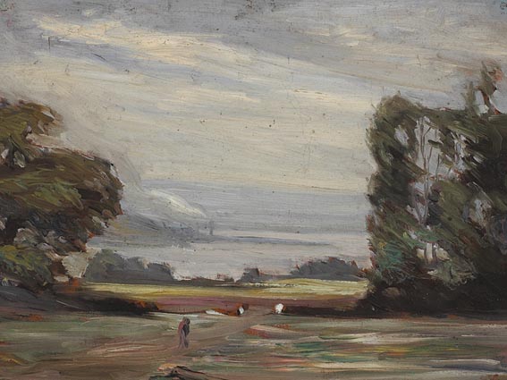 ACROSS BELFAST LOUGH by Charles Braithwaite ARHA (1876-1941) at Whyte's Auctions