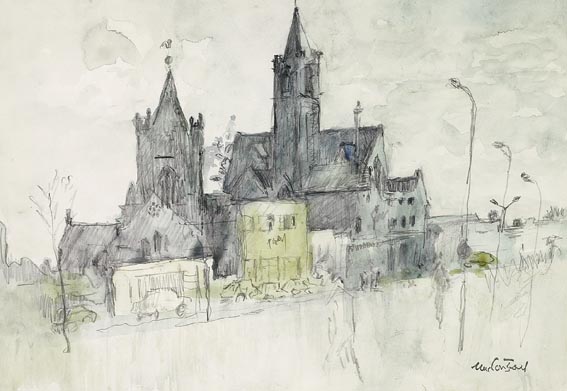 CHRIST CHURCH CHAPTER HOUSE, DUBLIN by Maurice MacGonigal PRHA HRA HRSA (1900-1979) at Whyte's Auctions