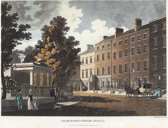 VIEW OF THE POST OFFICE AND NELSONS PILLAR, SACKVILLE STREET, DUBLIN by Samuel Frederick Brocas (c.1792-1847) at Whyte's Auctions