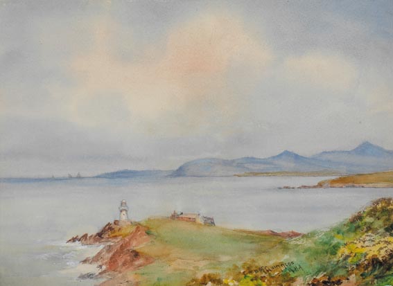 BAILY - VIEW FROM HOWTH SUMMIT by William Bingham McGuinness RHA (1849-1928) RHA (1849-1928) at Whyte's Auctions