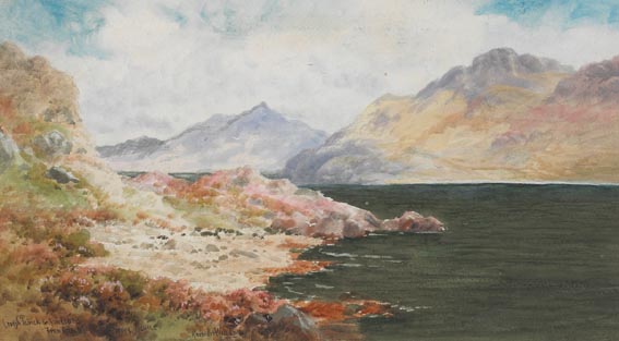 CROAGH PATRICK AND ACHILLBEG FROM ATLANTIC DRIVE, ACHILL by Alexander Williams RHA (1846-1930) RHA (1846-1930) at Whyte's Auctions