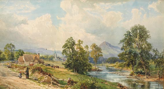 RIVER EASK, COUNTY DONEGAL by John Faulkner RHA (1835-1894) RHA (1835-1894) at Whyte's Auctions