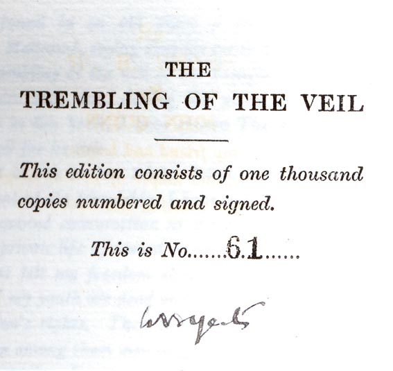 The Trembling of the Veil by William Butler Yeats (1865-1939) at Whyte's Auctions