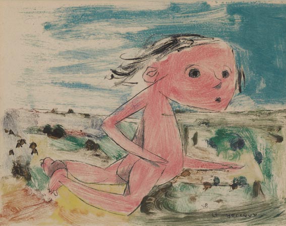 STUDY FOR THE HUMAN CHILD by Louis le Brocquy HRHA (1916-2012) at Whyte's Auctions