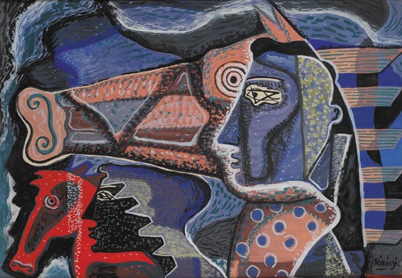 THE RED HORSE, 1956 by Basil Ivan Rkczi (1908-1979) at Whyte's Auctions