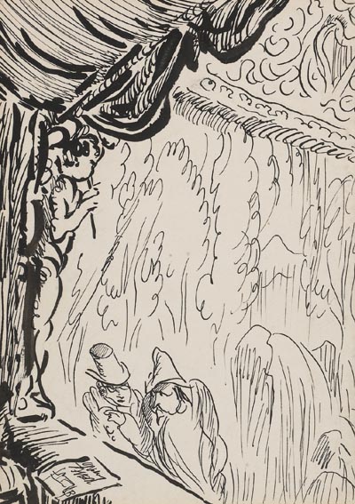 ILLUSTRATION TO AND TO YOU ALSO by Jack Butler Yeats sold for 4,800 at Whyte's Auctions