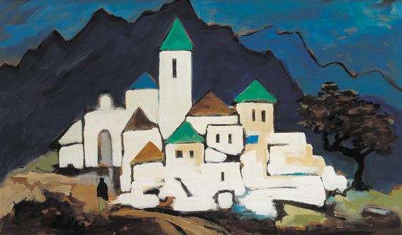 HILLSIDE VILLAGE by Markey Robinson (1918-1999) at Whyte's Auctions