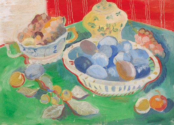 STILL LIFE WITH PLUMS by Father Jack P. Hanlon (1913-1968) at Whyte's Auctions