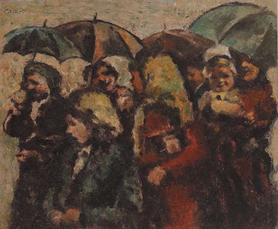 WAITING FOR THE EXCURSION TRAIN by William Conor sold for 36,000 at Whyte's Auctions