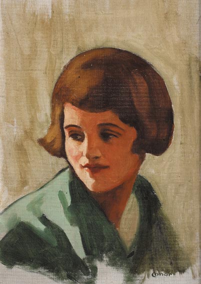 STUDY OF A MILL GIRL, circa 1932 by William Conor OBE RHA RUA ROI (1881-1968) at Whyte's Auctions