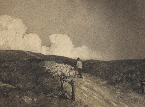 THE FLOCK, 1910 by Paul Henry sold for 44,000 at Whyte's Auctions