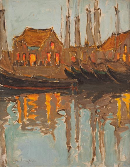 THE HARBOUR VOLENDAM, circa 1926-27 by Georgina Moutray Kyle RUA (1865-1950) at Whyte's Auctions