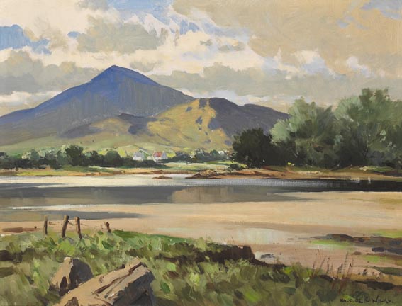 MUCKISH MOUNTAIN FROM ARDS, CREESLOUGH, COUNTY DONEGAL by Maurice Canning Wilks RUA ARHA (1910-1984) at Whyte's Auctions