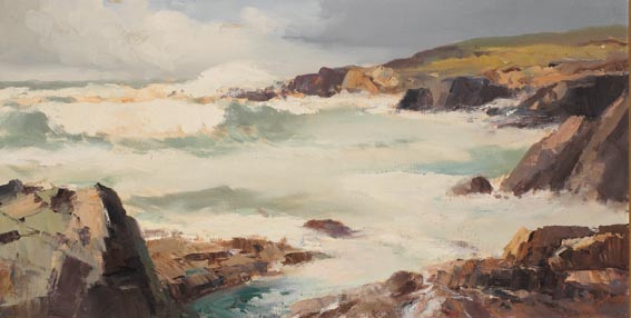 AFTER THE STORM, ATALNTIC DRIVE, COUNTY DONEGAL by Maurice Canning Wilks sold for 5,200 at Whyte's Auctions