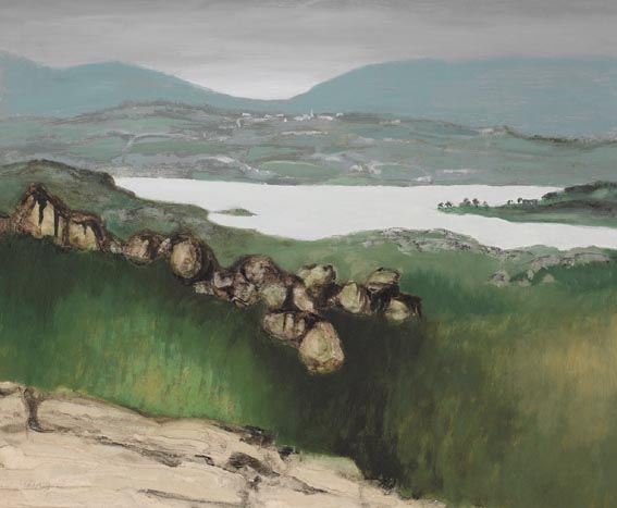 WET DAY, NEAR ROUNDSTONE by Arthur Armstrong sold for �4,200 at Whyte's Auctions