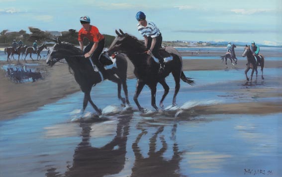 MORNING GALLOP, LAYTOWN by Cecil Maguire RHA RUA (1930-2020) RHA RUA (1930-2020) at Whyte's Auctions