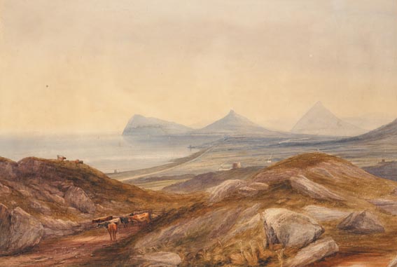 ON KILLINEY HILL by Andrew Nicholl RHA (1804-1886) at Whyte's Auctions