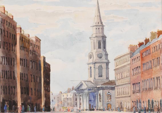 ST GEORGE'S CHURCH, TEMPLE STREET, DUBLIN by Fergus O'Ryan sold for �1,700 at Whyte's Auctions