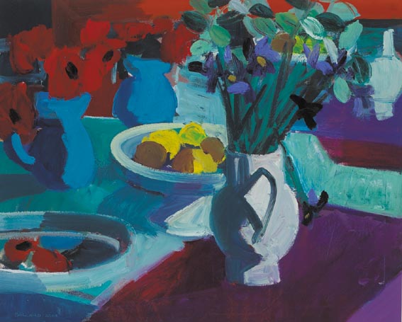 IRISES AND LEMONS by Brian Ballard sold for �7,200 at Whyte's Auctions