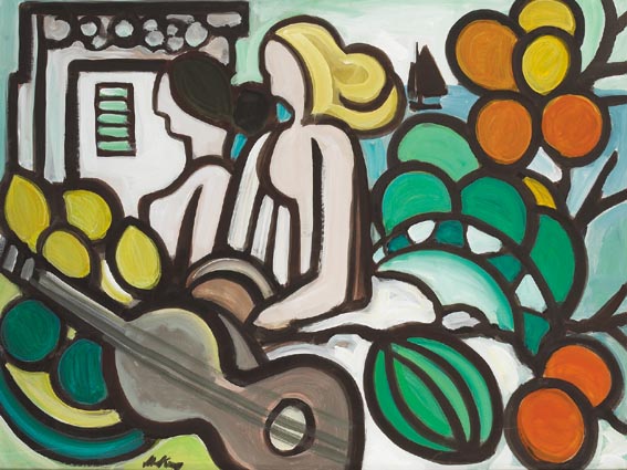 THE FRUIT SELLERS by Markey Robinson (1918-1999) at Whyte's Auctions