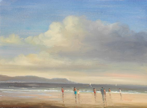 DOLLYMOUNT STRAND by Norman J. McCaig sold for �4,600 at Whyte's Auctions