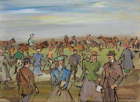 AT THE RACES by Gladys Maccabe sold for 4,400 at Whyte's Auctions