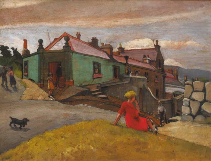 O'LOUGHLIN'S OFF-LICENCE HOUSE IN DALKEY by Harry Kernoff RHA (1900-1974) at Whyte's Auctions
