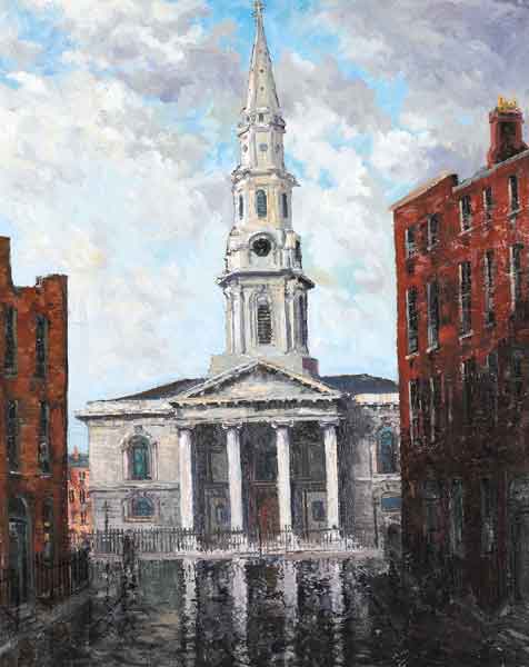ST GEORGE'S CHURCH, DUBLIN by Fergus O'Ryan RHA (1911-1989) at Whyte's Auctions
