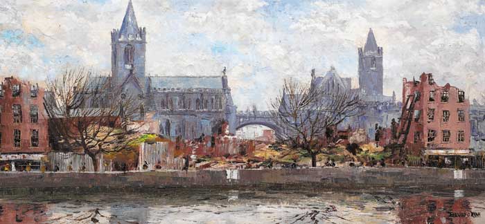 STUDY FOR CHRIST CHURCH, DUBLIN by Fergus O'Ryan RHA (1911-1989) at Whyte's Auctions