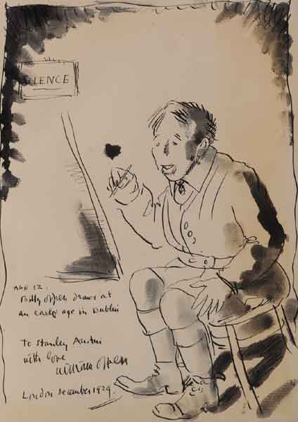 BILLY ORPEN DRAWS AT AN EARLY AGE IN DUBLIN by Sir William Orpen KBE RA RI RHA (1878-1931) KBE RA RI RHA (1878-1931) at Whyte's Auctions