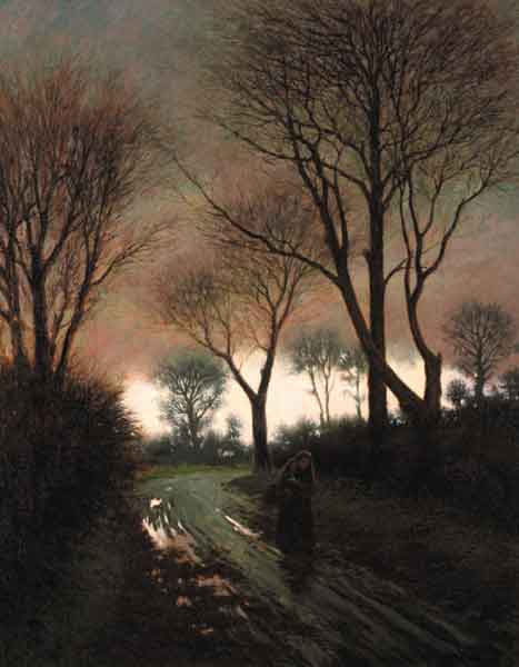 BETWEEN THE AUTUMN AND THE SPRING by Joseph Malachy Kavanagh RHA (1856-1918) at Whyte's Auctions