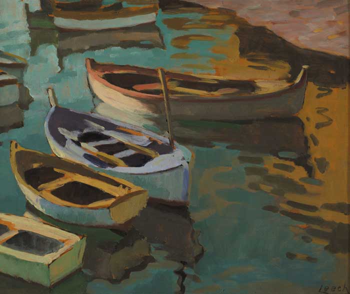 BOATS AT NICE by William John Leech RHA ROI (1881-1968) RHA ROI (1881-1968) at Whyte's Auctions