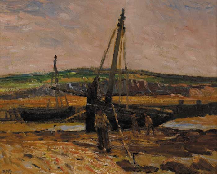 LOBSTER FISHERMAN, CARRAROE by Charles Vincent Lamb sold for �10,600 at Whyte's Auctions