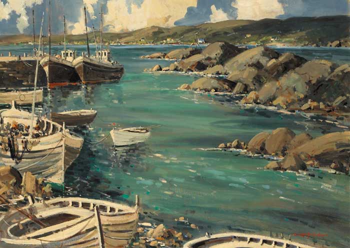 BURTONPORT, COUNTY DONEGAL by George K. Gillespie sold for �15,000 at Whyte's Auctions