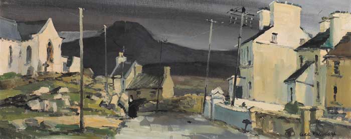 VILLAGE IN CONNEMARA by Cecil Maguire RHA RUA (1930-2020) at Whyte's Auctions