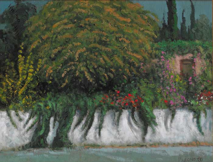 NEAR SOPHIE'S RESTAURANT, EVENING, CORFU by Patrick Leonard HRHA (1918-2005) at Whyte's Auctions