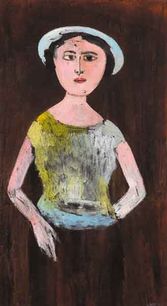 GIRL WITH BLACK HAIR by Stella Steyn (1907-1987) (1907-1987) at Whyte's Auctions