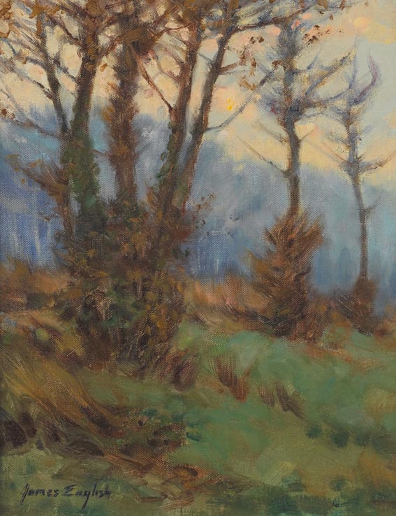 BEECH TREES - EARLY WINTER by James English RHA (b.1946) at Whyte's Auctions