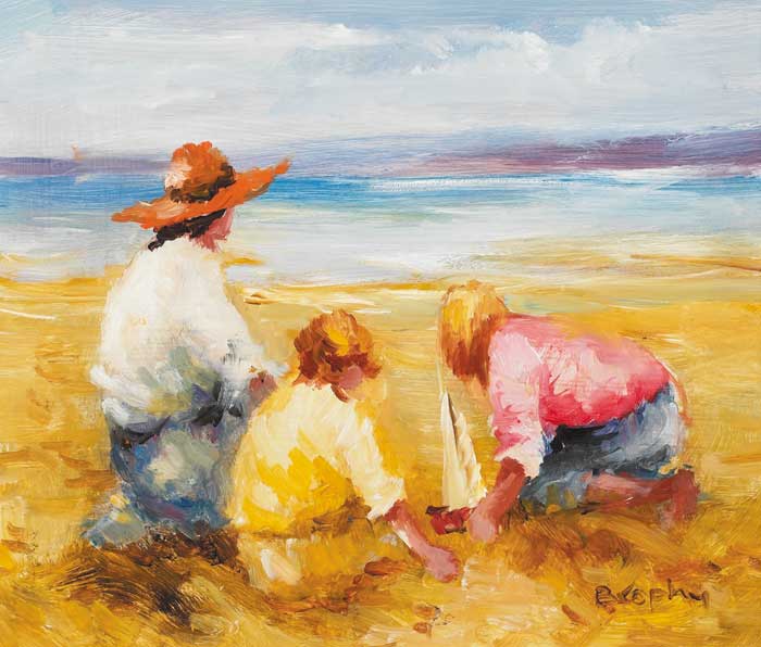 DAY AT THE BEACH by Elizabeth Brophy (1926-2020) at Whyte's Auctions