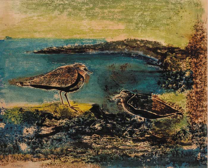 SANDPIPERS BY THE SHORE by S�amus � Colm�in (1925-1990) at Whyte's Auctions