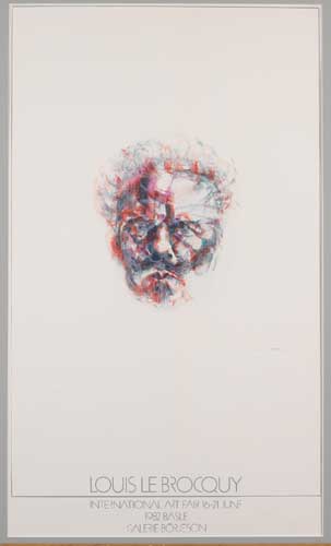 HEAD OF STRINDBERG - POSTER FOR BASLE ART FAIR, 1982 by Louis le Brocquy HRHA (1916-2012) at Whyte's Auctions