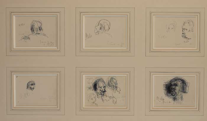 HEADS OF MIRO (SET OF SIX) by Patrick Collins HRHA (1910-1994) at Whyte's Auctions