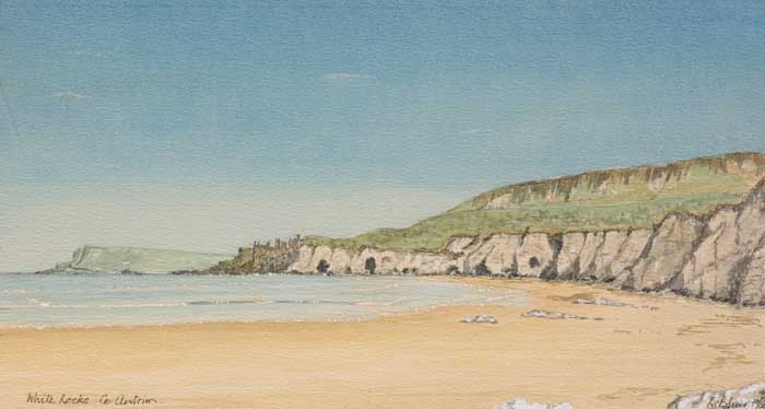 WHITE ROCKS, COUNTY ANTRIM by R. C. Blair sold for �100 at Whyte's Auctions