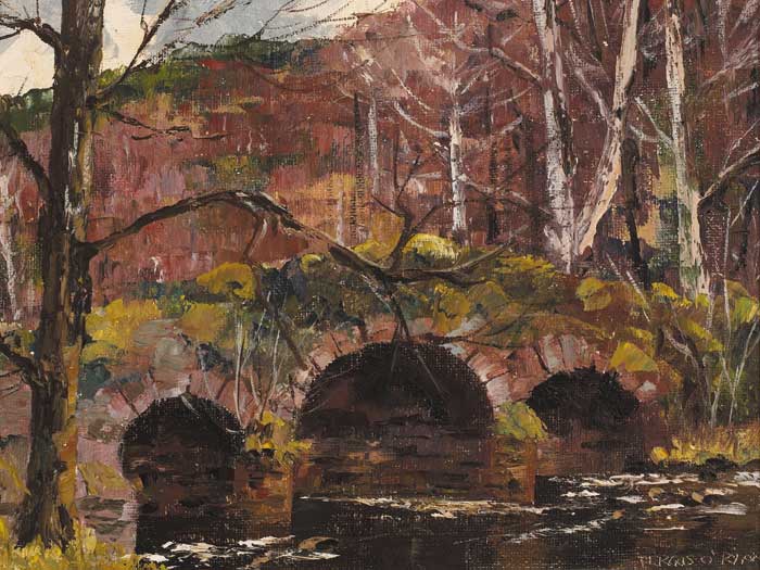 THE RED BRIDGE by Fergus O'Ryan RHA (1911-1989) at Whyte's Auctions