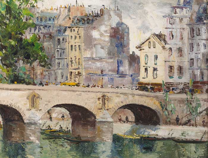 PONT MARIE, ISLE DE ST LOUIS, PARIS by Fergus O'Ryan RHA (1911-1989) at Whyte's Auctions
