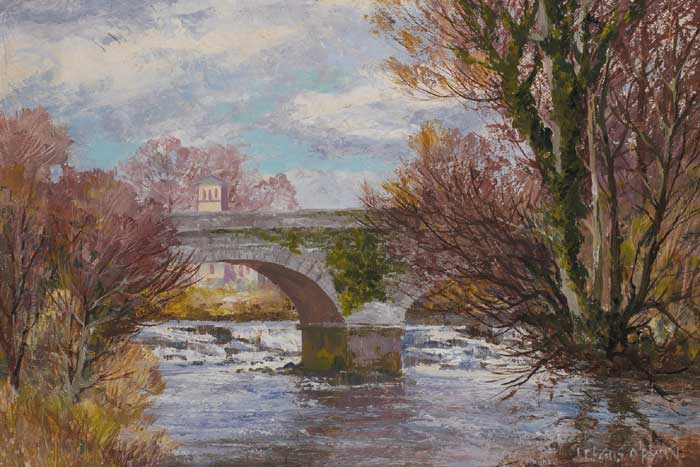 THE LIFFEY AT STRAFFAN by Fergus O'Ryan sold for �2,000 at Whyte's Auctions