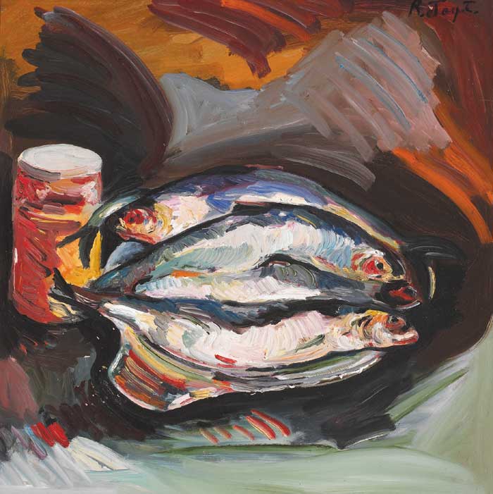 STILL LIFE WITH FISH by Dick Joynt sold for �1,800 at Whyte's Auctions