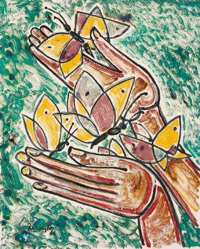 HANDS OF BUTTERFLIES by Basil Ivan Rákóczi (1908-1979) (1908-1979) at Whyte's Auctions