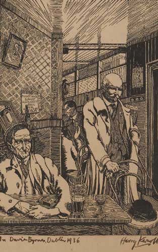 IN DAVY BYRNE'S, DUBLIN by Harry Kernoff RHA (1900-1974) at Whyte's Auctions