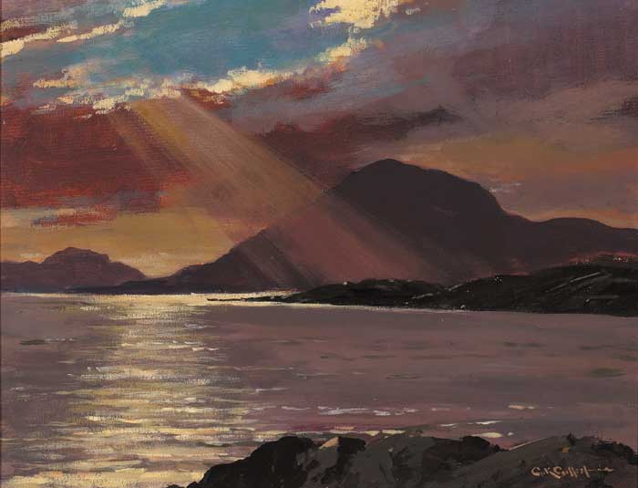 DAWN AT LAKE KYLEMORE by George K. Gillespie RUA (1924-1995) at Whyte's Auctions